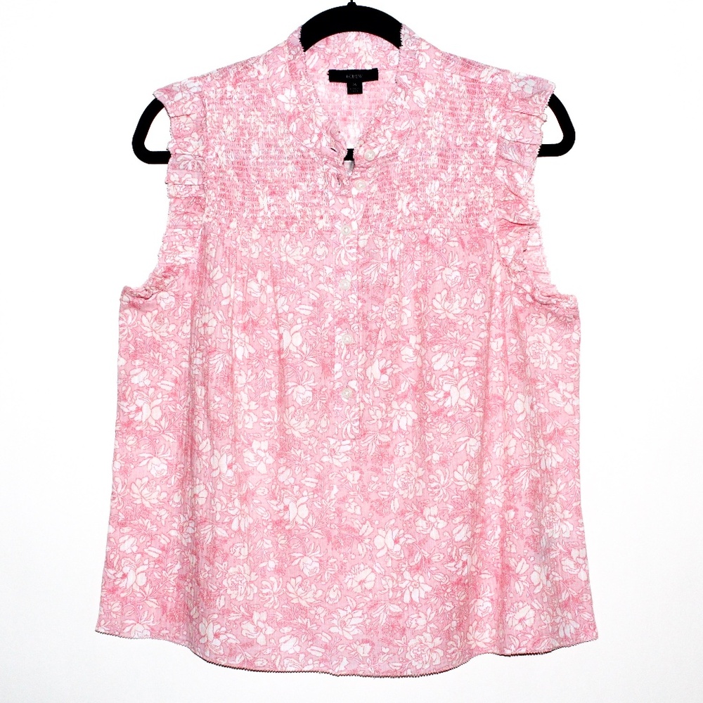 J. Crew Garden Soft Gauze Top in Tossed Floral